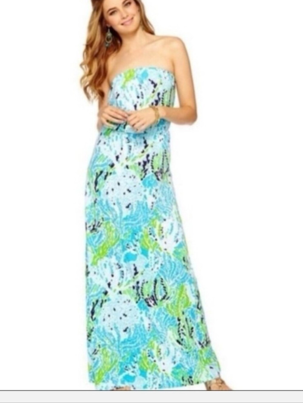 Lilly Pulitzer Strapless Marlisa Maxi Dress